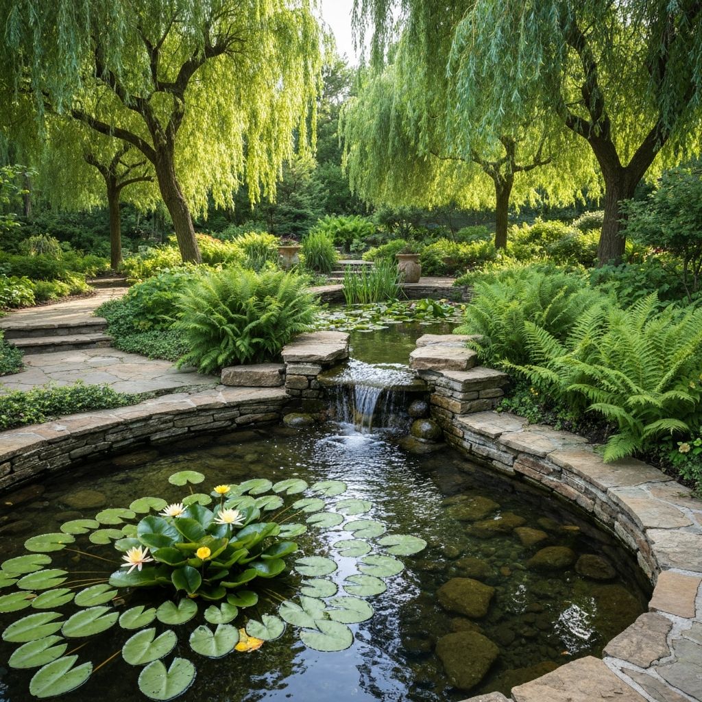 Riverside Manor - Water Features & Planting project by De Builder & Landscape