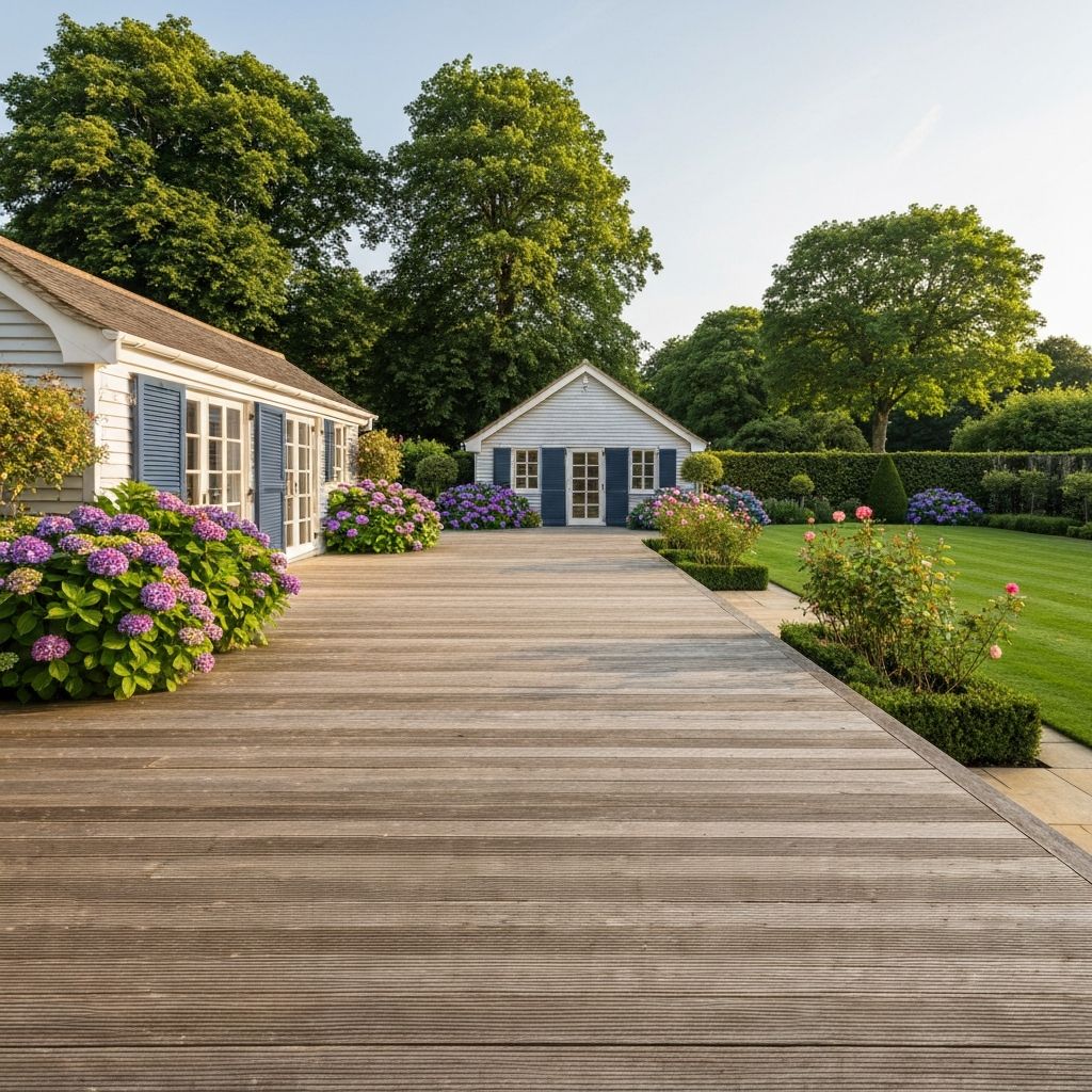 Cotswold Estate - Decking & Summer House project by De Builder & Landscape
